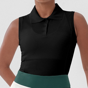 Completo sportivo estivo da <span class=keywords><strong>donna</strong></span> anti-esposizione con gonna a pieghe per <span class=keywords><strong>fitness</strong></span>, golf, yoga, tennis, inclusa <span class=keywords><strong>maglia</strong></span> da tennis con logo personalizzato - Product Image 4