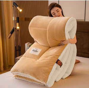 2024 caliente personalizado al por mayor Ultra-suave franela invierno cálido edredón grueso edredón juego de cama edredón - Product Image 6