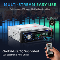 Reproductor de DVD para Vehículos Comerciales, Reproductor Multimedia de 1 DIN, 12V/24V, con MIC, USB, AM/FM, Estéreo para Autobús/Camión