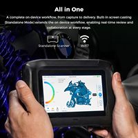 Escáner 3D Creality Sermoon P1, Portátil, Tres Modos, Láser Azul, Infrarrojo, Pantalla Táctil de 6 Pulgadas, Compatible con PC Independiente