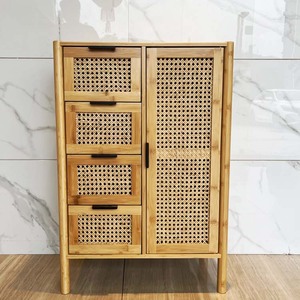 Nueva Llegada Rattan Hutch Gabinete Muebles Armarios Habitacion Dolap Meuble Salon Lager Bamboo Gabinetes Con Cuatro Cajones - Product Image 5