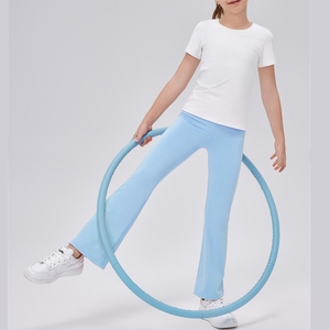 Xsunwing Pantaloni Yoga a Vita Alta con Logo Personalizzato, Leggings Modellanti Senza Cuciture Traspiranti per Bambine KYEL53322 - Product Image 6