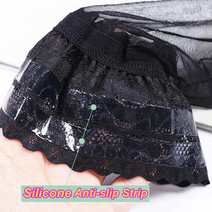 <span class=keywords><strong>Calze</strong></span> Nere Sexy in Nylon con Pizzo e Silicone Antiscivolo, Modello 2026 Hot Selling, Lunghe fino alla Coscia, <span class=keywords><strong>Taglie</strong></span> <span class=keywords><strong>Forti</strong></span> da Donna - Product Image 5