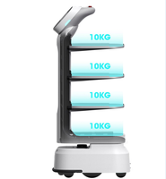 Robot de livraison intelligent pour hôtels et restaurants, navigation autonome, robot de service alimentaire avec plateau multi-niveaux