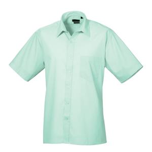 2025 hombres logotipo personalizado 100% algodón Casual de gran tamaño de manga corta Camisa de popelina nueva llegada transpirable para la temporada de otoño - Product Image 2