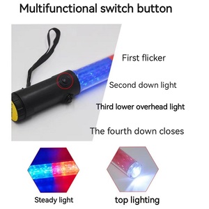 Bastone LED Portatile Multifunzione Ricaricabile Lampeggiante per Sicurezza Stradale - Product Image 5