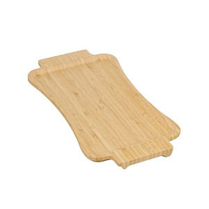Plateau de service en bambou, couleur bois naturel, forme irrégulière, pour fruits et en-cas, usage domestique, restaurant, extérieur - Product Image 2