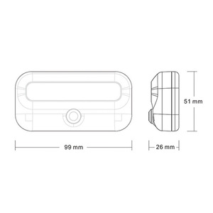 Mini hareket sensörlü ışık Ultra ince Led duvar lamba akıllı gece ışıkları - Product Image 5
