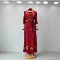 Robe Abaya Kaftan Africaine de Haute Qualité pour Femme, Broderie Perlée et Pailletée, Robe de Soirée de Mariage avec Ensemble Foulard et Ceinture