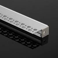 Profilé LED encastré sans cadre en aluminium pour plafond et mur en cloison sèche de 5/8'', éclairage linéaire commercial indirect
