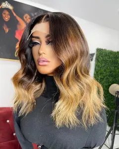 Braziliaanse Haar Hd Kant Frontale Pruik Body Wave Highlight Pruiken Maagd Menselijk Haar Transparant Zwitserse Lace Front Pruiken Voor Zwarte vrouwen