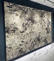 Carreaux de sol en pierre frittée de luxe modernes 1200x2400mm, imperméables et durables pour les sols de salon, de salle à manger, d'extérieur et d'escalier