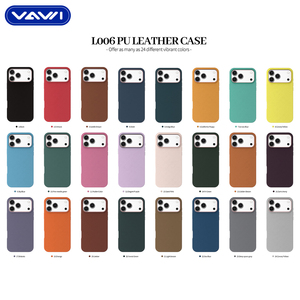 Étui de téléphone en cuir VAWI L006 en gros pour iPhone 11 12 13 14 15 16 17 Pro Max Étui de téléphone magnétique en cuir Coque de téléphone - Product Image 6