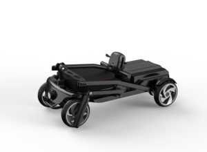 Trottinette électrique pour personnes âgées, quatre roues, en alliage d'aluminium, pliable, frein électromagnétique, batterie au lithium 250W - Product Image 2