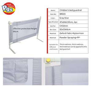 Prodigio per bambini <span class=keywords><strong>letto</strong></span> presepe parapetto regolabile Anti-caduta <span class=keywords><strong>barriera</strong></span> per i neonati ferro metallo pieghevole recinzione nuove rotaie parasole - Product Image 2