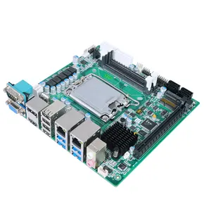 Placa-mãe Pieesia Mini Itx LGA1700 In-tel 12th 13th Processador B660 Placa-mãe 2*DDR5 PCIe x16 Gigabit placa-mãe industrial