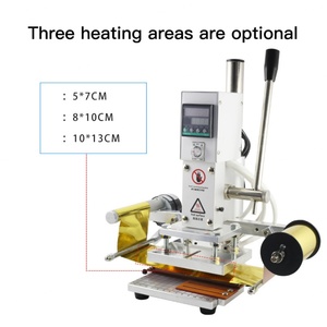 Hot Foil Stamping Machine Manual Bronzing Machine 10x13cm Heating Plate Embosser Stamp for <b>Leather</b>,Paper,Wood,PVC and PU - Product Image 3