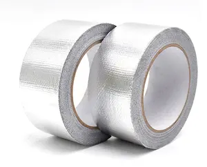 Ruban adhésif thermique de haute qualité, feuille d'aluminium, ignifuge, fibre de verre, feuille d'aluminium