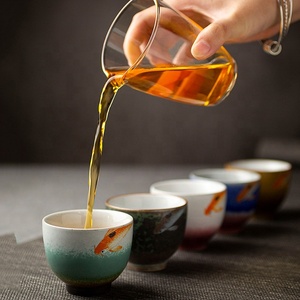 Bicchieri <span class=keywords><strong>da</strong></span> tè in ceramica per bere a casa <span class=keywords><strong>set</strong></span> <span class=keywords><strong>di</strong></span> 5 <span class=keywords><strong>tazze</strong></span> bicchieri cinesi kung fu 90ml - Product Image 3