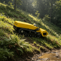 Broyeur forestier télécommandé haute puissance à fonctionnement fluide, tondeuse électrique sur chenilles 3450 tr/min