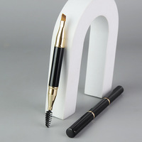 Correcteur de cils et yeux professionnel portable et durable, double embout en aluminium, noir, logo personnalisé, luxe, synthétique
