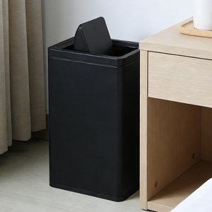 Flip-top <strong>Trash</strong> <strong>Can</strong> Hotel Toilet Bathroom Public Place Large Capacity Direct Throw Washroom Commercial Use - Product Image 4
