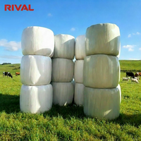 Película Estirable para Ensilaje LLDPE Personalizada de 250mm, 500mm, 750mm, 25um, 5 Capas, Resistente a los Rayos UV, para Envolver Pacas de Heno y Pasto en Agricultura
