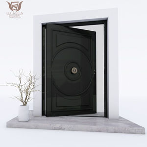 DEMEA <span class=keywords><strong>porte</strong></span> d'entrée principale d'appartement <span class=keywords><strong>blindée</strong></span> <span class=keywords><strong>avec</strong></span> poignée de lecteur d'empreintes digitales <span class=keywords><strong>porte</strong></span> de sécurité extérieure en acier inoxydable de luxe moderne - Product Image 3