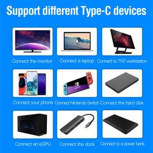 240W Multifunción Thunderbolt 4 <span class=keywords><strong>USB</strong></span> 4,0 Carga rápida Nylon PD <span class=keywords><strong>Cable</strong></span> 40Gbps 8K 60Hz para Macbook y dispositivos móviles - Product Image 6
