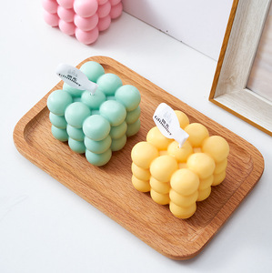 Velas Aromáticas Suministradas por la Fábrica, Decoraciones para Dormitorio, Velas Aromáticas Creativas de Bricolaje con Forma de Cubo de <span class=keywords><strong>Rubik</strong></span>, Recuerdos - Product Image 4