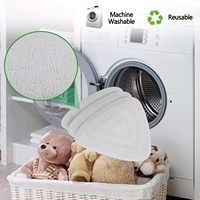 O-Cedar Vile-da 100 Tampon de vadrouille en microfibre Housses de rechange 32*23.5cm Nettoyeur à vapeur lavable à plat Spray chaud Vile-da Mop