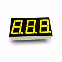 Ultra Bright 0.56 Inch 3 Digits Yellow 7 Segment Led Display Digital Tube Common Cathode Anode 5361ay for Arduino Diy Project