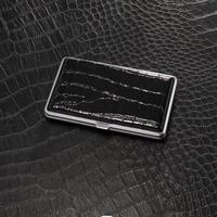PU cuir 5.5mm mince étendu métal 20-Pack Ultra-mince Flip Cover étanche impression personnalisée en gros pour étuis à cigarettes