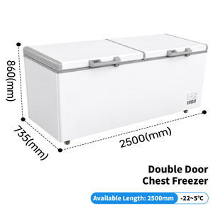 2.5m Commercial Chest Deep Horizontal <b>Freezer</b> Meat Ice Heavy Duty Cold Storage BD/BC-1088 <b>Portable</b> and Versatile the Dingbang De - Product Image 4