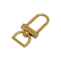 Mousqueton pivotant en laiton, fermoir pour sac, crochet de porte à fond carré, loquet, accessoire rétro européen et américain pour bricolage
