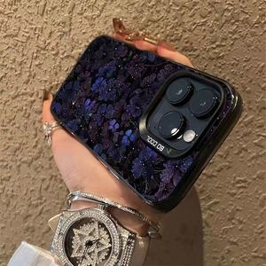 Di lusso <span class=keywords><strong>viola</strong></span> stampa di fiori placcato argento chiave TPU custodia per telefono cellulare per <span class=keywords><strong>Iphone</strong></span> X Xr Xs 11 12 <span class=keywords><strong>13</strong></span> 14 15 16 17 <span class=keywords><strong>Pro</strong></span> Max - Product Image 4