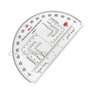 Yarı daire iletki 6 inç harita okumak için okunması kolay toptan CYA marka - Product Image 3