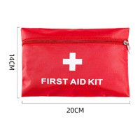 Trousse de premiers secours d'usine, trousse d'urgence de voyage, sac d'urgence personnel portable, pour la maison et l'extérieur, logo personnalisable, 20x14cm, pour 2 personnes