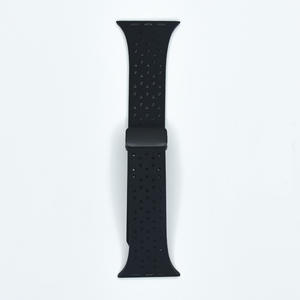 Compatible avec Apple Watch Series 9/8/7/6/5/4/3/2/1, bracelet de montre en silicone magnétique pliable en nid d'abeille - Product Image 6