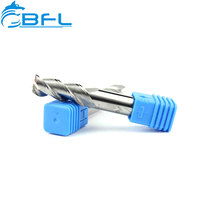 Fresa de 3 flautas de carburo ODM/OEM personalizada BFL para aluminio para operaciones de fresado