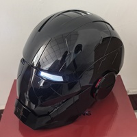 Casque de super-héros MK5 populaire, casque de cosplay noir brillant