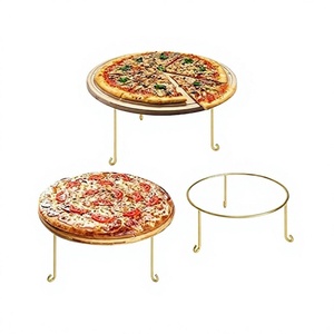 Premium Quality Iron Gold Color Serving <b>Pizza</b> Stand For Restaurant Home Kitchenware <b>Pizza</b> Food Stand In Bulk - Product Image 1
