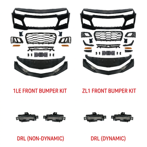 Kit Carrozzeria Paraurti Anteriore Stile ZL1 1LE per Chevrolet Camaro 2010-2015, Kit di Conversione da 5a a 6a Generazione - Product Image 3