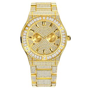 Men's Hip-hop Style Diamond-studded Luxury <b>Square</b>-shaped Large <b>Watch</b> <b>Face</b> Waterproof Quartz <b>Watch</b> - Product Image 6