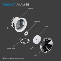 Allway SKD Meilleures ventes Hall Intérieur Salle à manger Personnaliser Confortable Downlight Housing Encastré Led Down Light Fixture