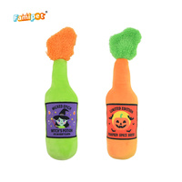 Famipet Fabricant Grossiste Nouveau Jouet pour Chien en Peluche Sonore et Froissé, Doux, Thème Halloween, Design Bouteille de Vin