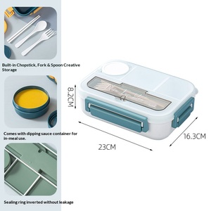 Boîte à lunch en acier inoxydable pour micro-ondes, spécialement conçue pour diviser les repas et éviter que les boîtes à lunch des étudiants ne soient déformées. - Product Image 4