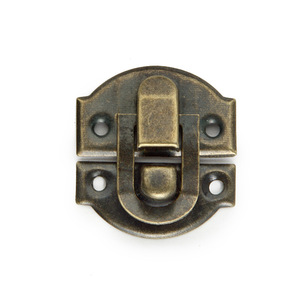 Boucle Yuanbao en fer plaqué argent antique jaune de Jingwei Hardware pour boîtes à bijoux et coffrets cadeaux - Product Image 5
