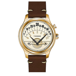 Montre Minimaliste Unique <span class=keywords><strong>et</strong></span> Originale, Design Simple <span class=keywords><strong>et</strong></span> Élégant, Mouvement Boîte à Engrenages, Montre à Heure Irrégulière, Bracelet en Cuir Souple, Montre Boîte à Engrenages - Product Image 4