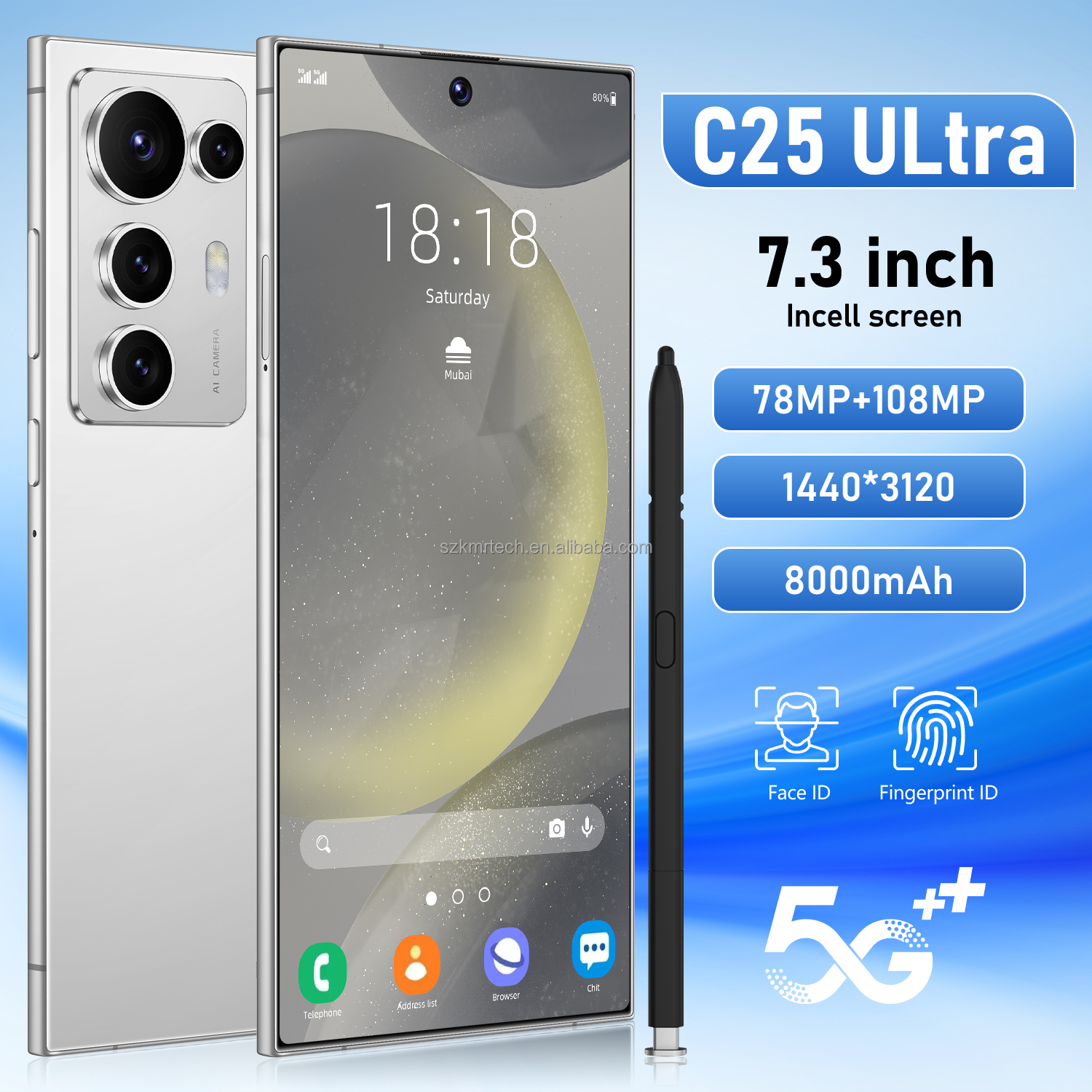 C25 Ultra 5G Unlocked Global Edition Smartphone 16GB Memory 1TB